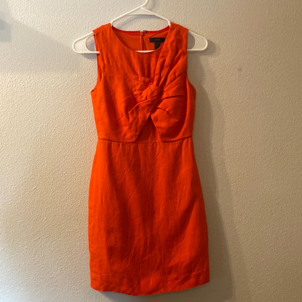 J. Crew red midi dress size 00P